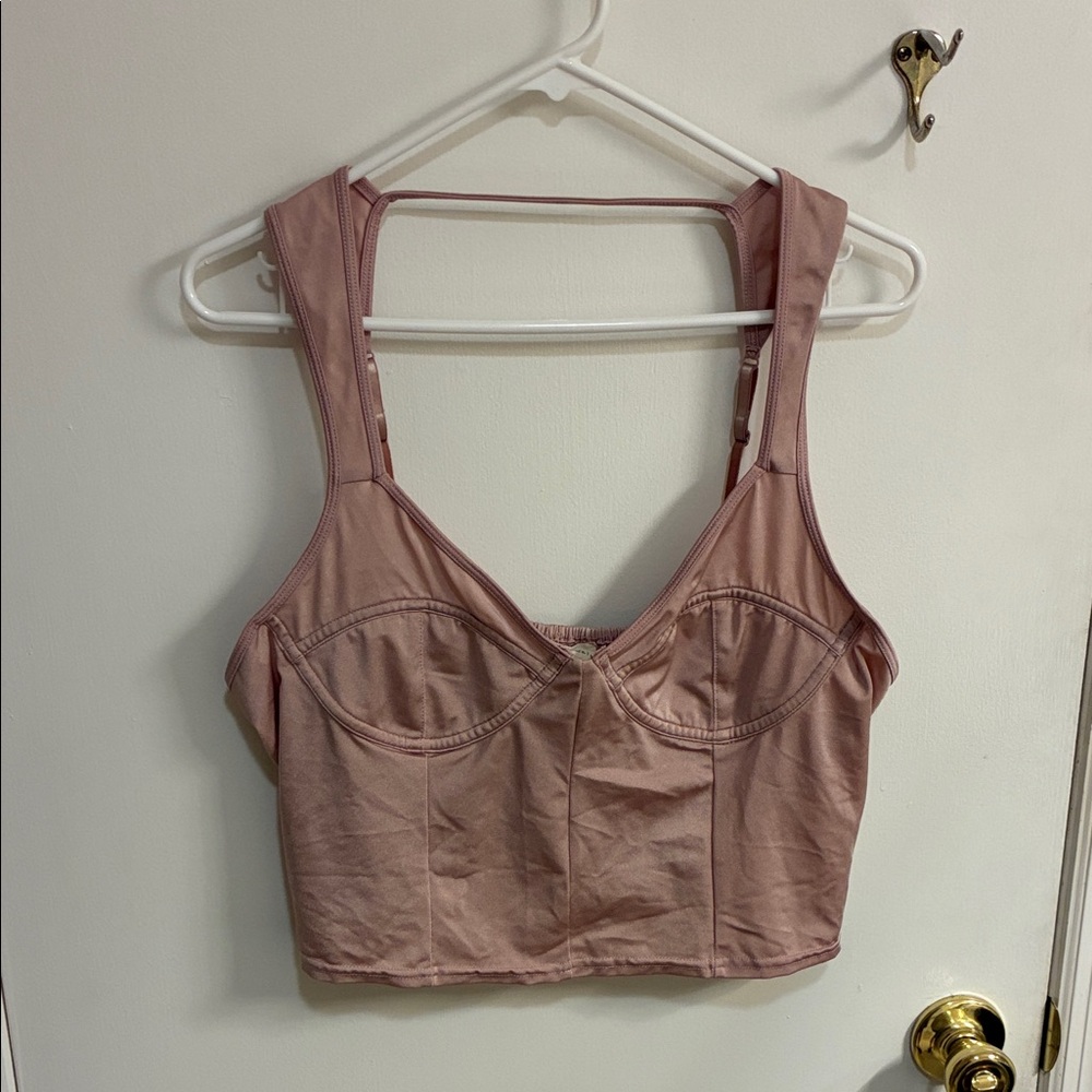 Emory Park Pink Crop Top in Sz 2X